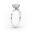 The Serena Set With A 2 Carat Elongated Cushion Lab Diamond For Discount