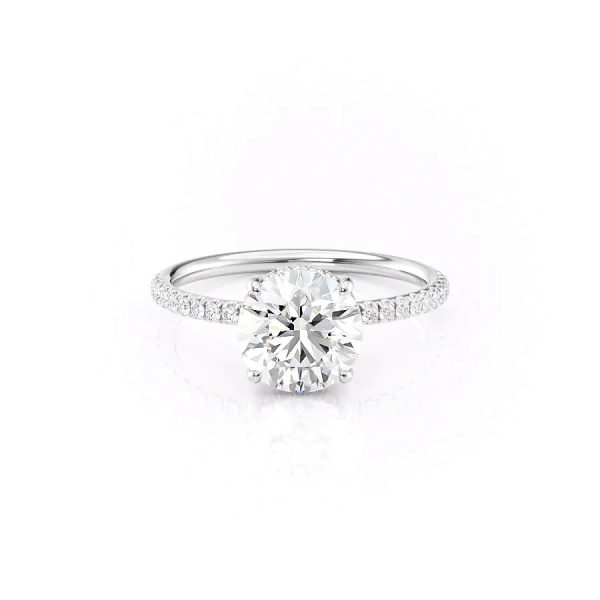 The Low Profile Kamellie Set With A 2 Carat Round Lab Diamond For Discount