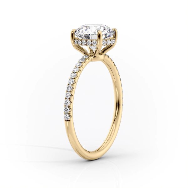 The Low Profile Kamellie Set With A 2.5 Carat Round Lab Diamond For Cheap