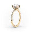 The Low Profile Kamellie Set With A 3 Carat Oval Lab Diamond Online Hot Sale