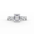 The Serena Set With A 2.5 Carat Emerald Lab Diamond Online Hot Sale