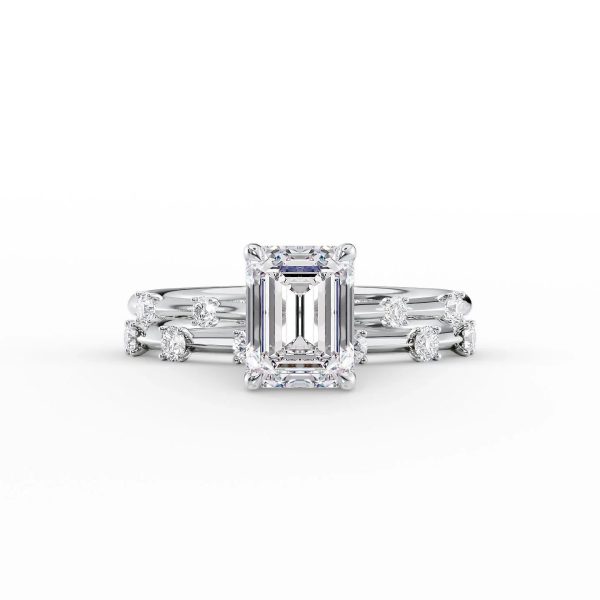 The Serena Set With A 2.5 Carat Emerald Lab Diamond Online Hot Sale