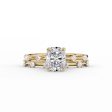 The Serena Set With A 2 Carat Elongated Cushion Lab Diamond Discount