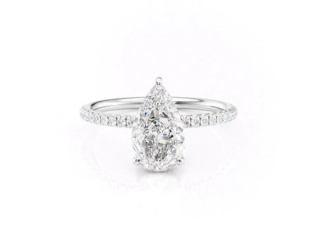 The Low Profile Kamellie Set With A 2.5 Carat Pear Lab Diamond Discount