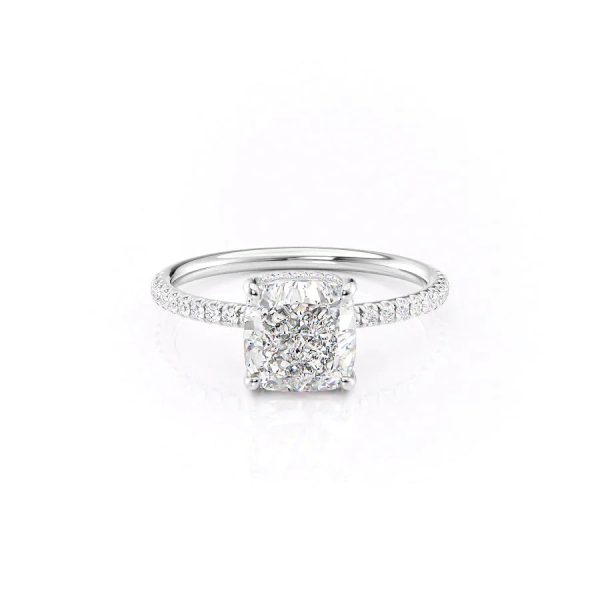 The Low Profile Kamellie Set With A 1.5 Carat Cushion Lab Diamond Cheap