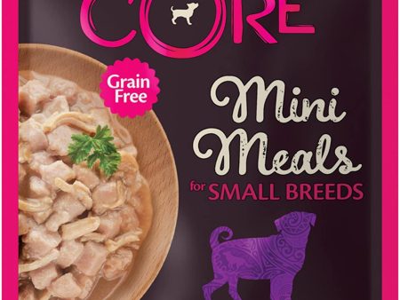 Wellness CORE Natural Grain Free Small Breed Mini Meals Wet Dog Food, Chunky Chicken & Chicken Liver Entrée in Gravy, 3-Ounce Pouch (Pack of 12) Discount