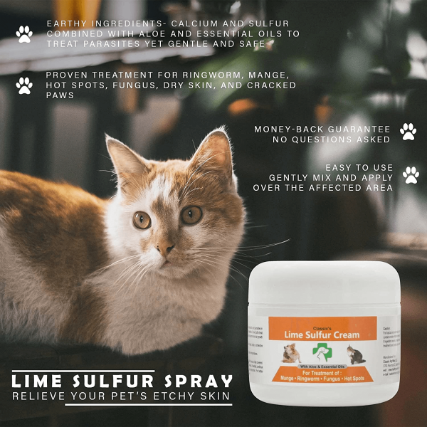 Bundle of Classic s Lime Sulfur Pet Skin Cream and Spray Discount