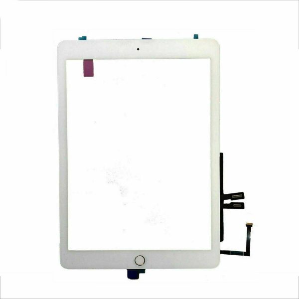 New Apple iPad 6 6th Gen 9.7 2018 A1893 A1954 Touch Screen Digitizer Glass with Home Button - White Supply