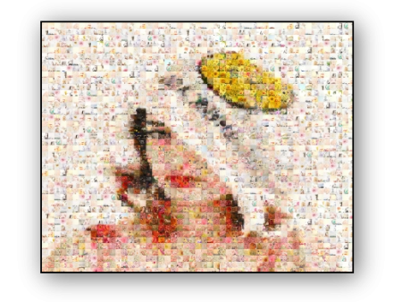 Photo Mosaic Canvas Print Online Sale